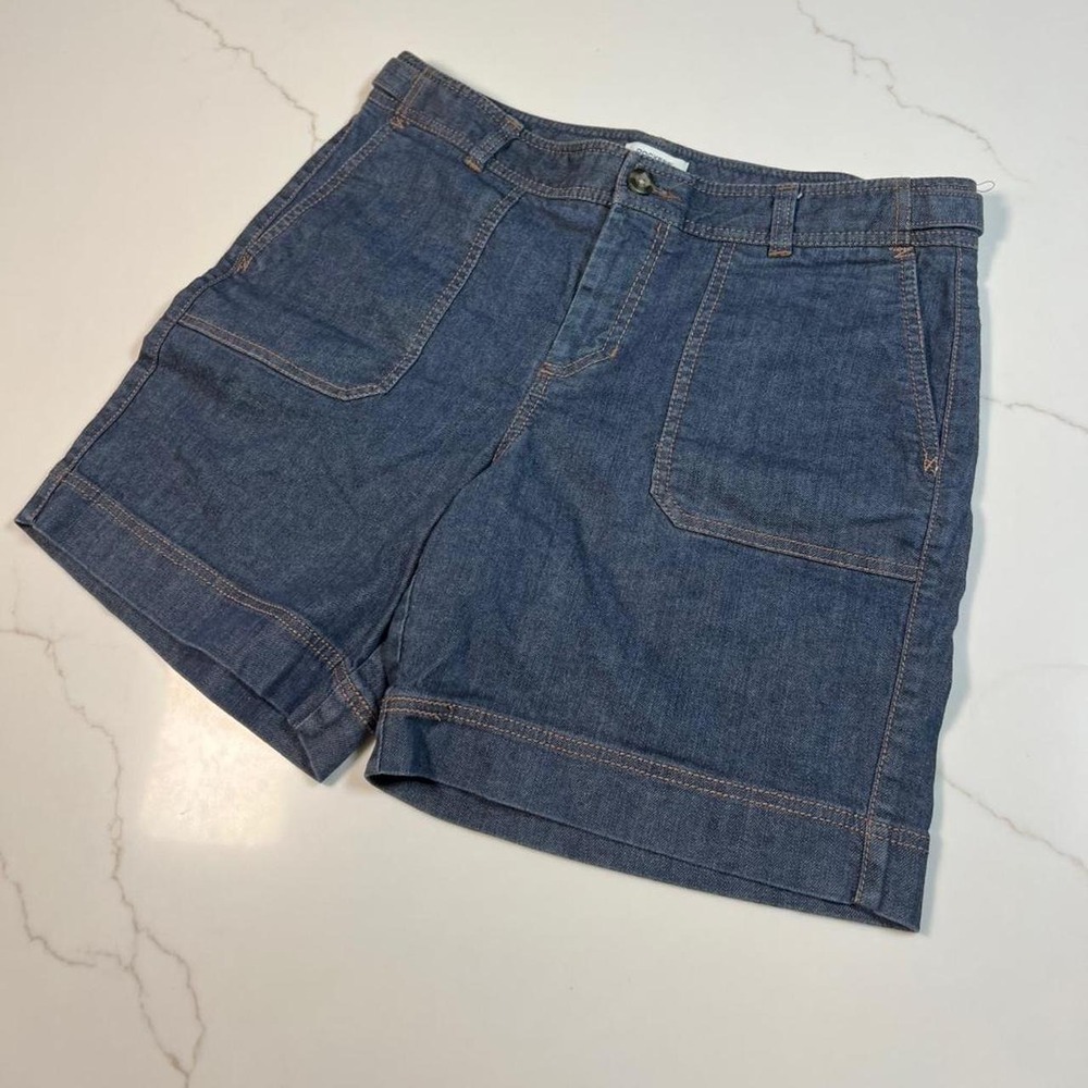 Women's cute Y2K denim shorts mid rise lightweight big pockets